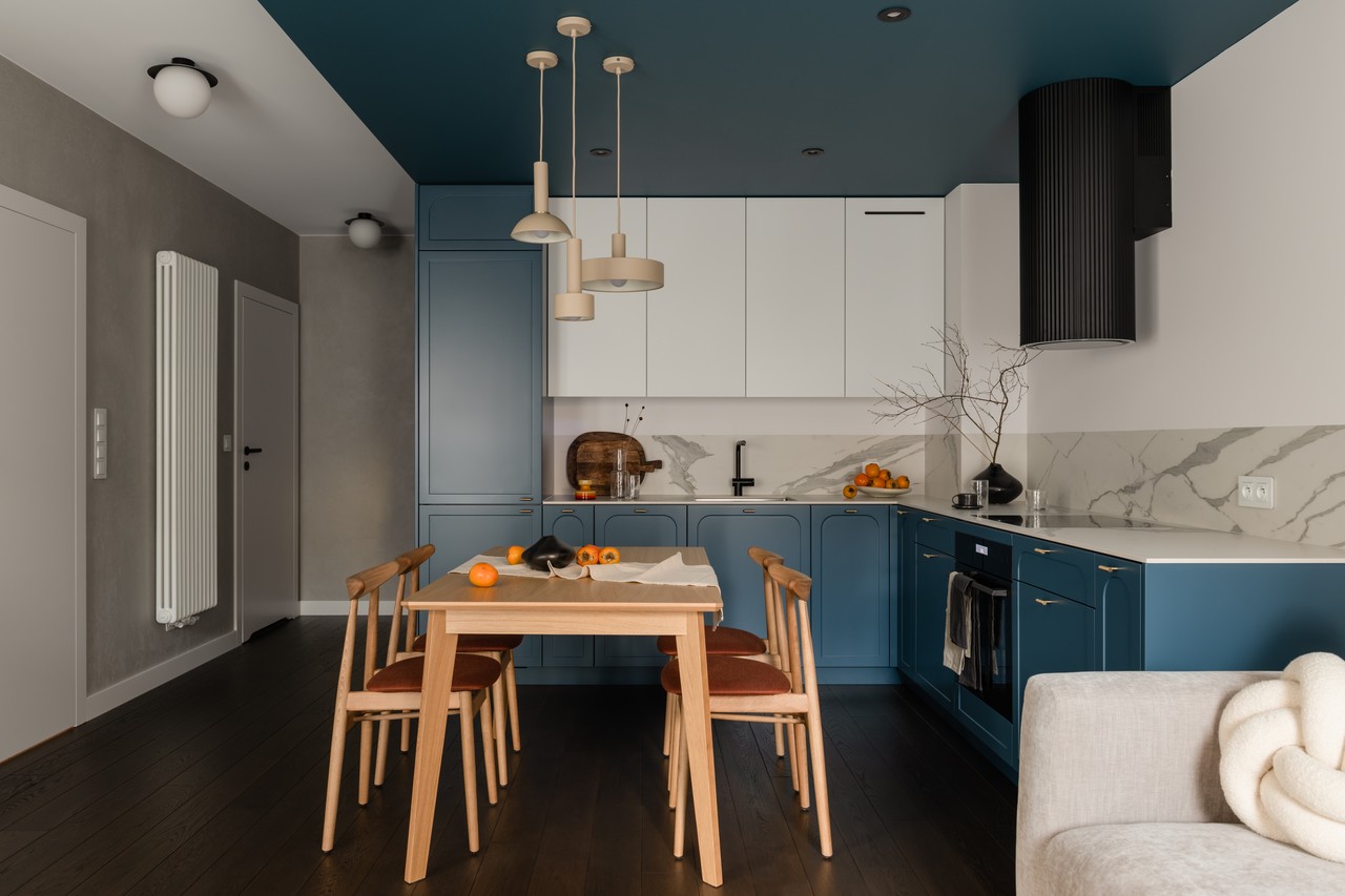 50平米带石榴红调的公寓设计丨Grupa NONO-8