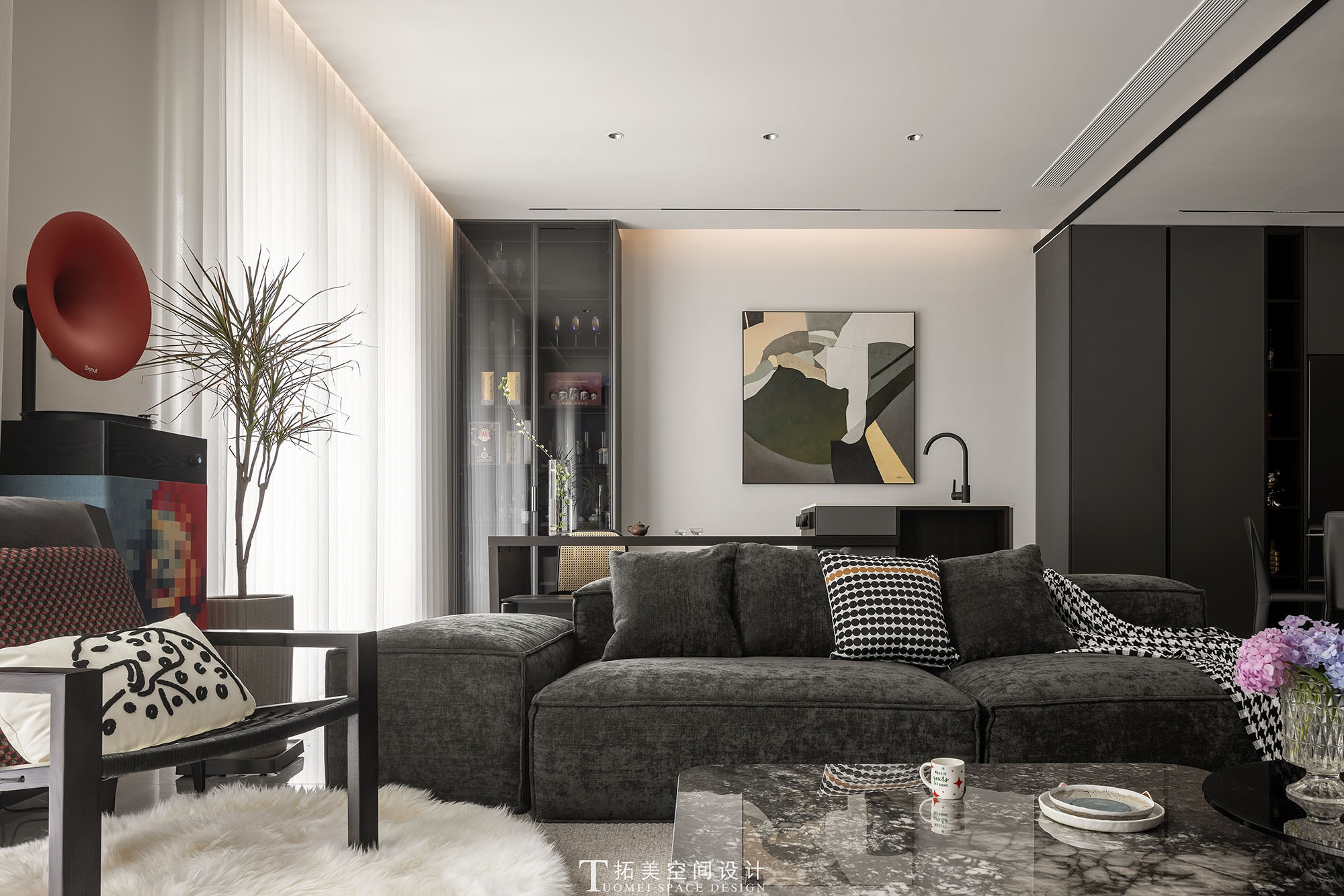 摩登时尚别墅设计丨中国丨拓美空间设计-12