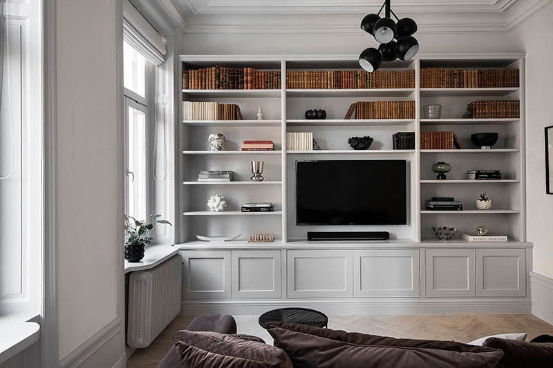 斯德哥尔摩优雅公寓 | 灰色调的精致魅力-5