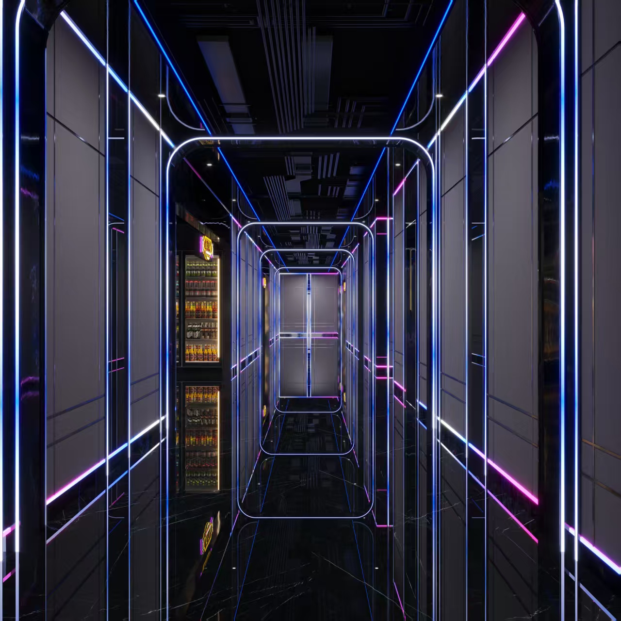 KTV设计案例分享—白龙马效果图-4