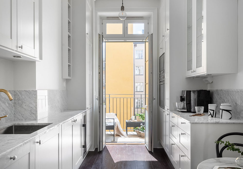 斯德哥尔摩 90 平米全白公寓,极简优雅风设计-16