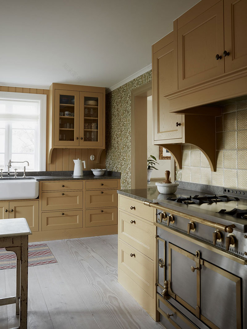 瑞典温馨沙色调家居,黄柜厨房成焦点-4