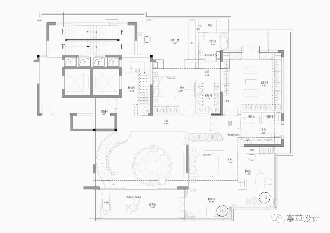 十堰百强世纪城顶层复式设计丨中国十堰丨MCD Design 蔓草设计-79