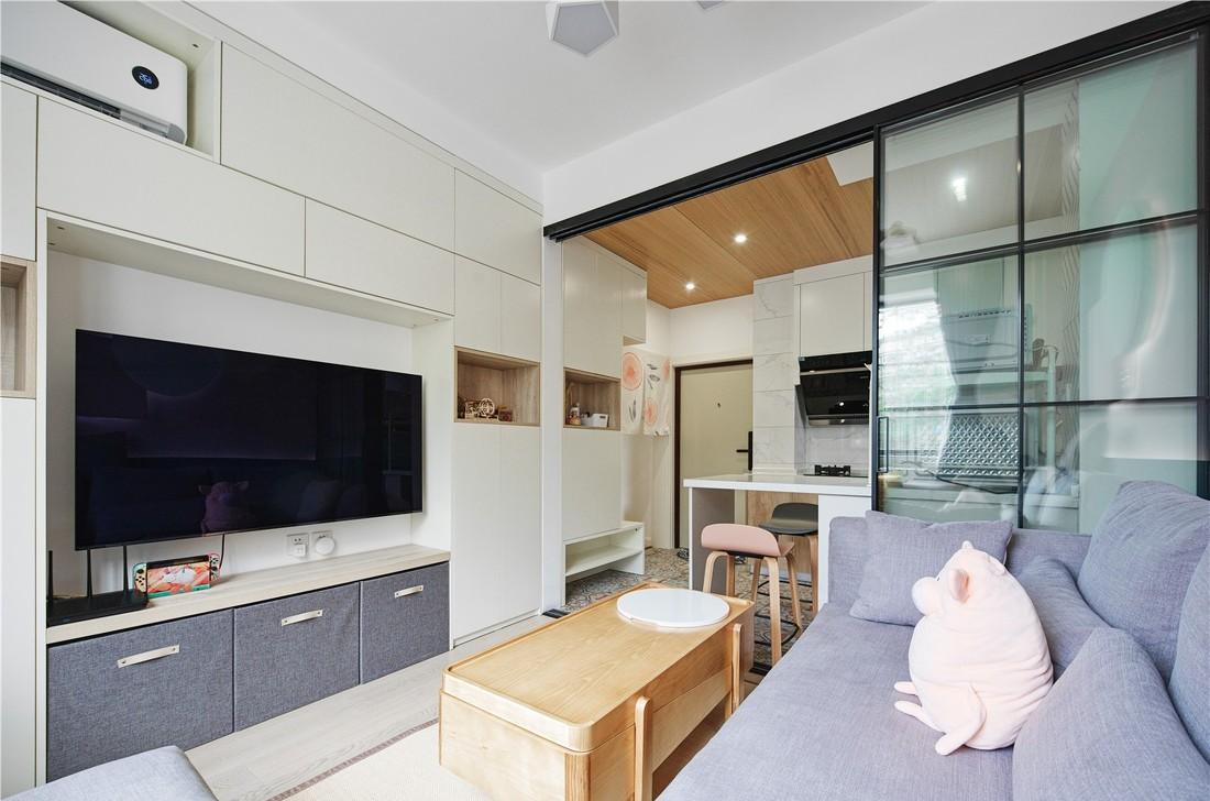 70㎡北欧风小户型极限改造,实用收纳与自然光线完美融合-20