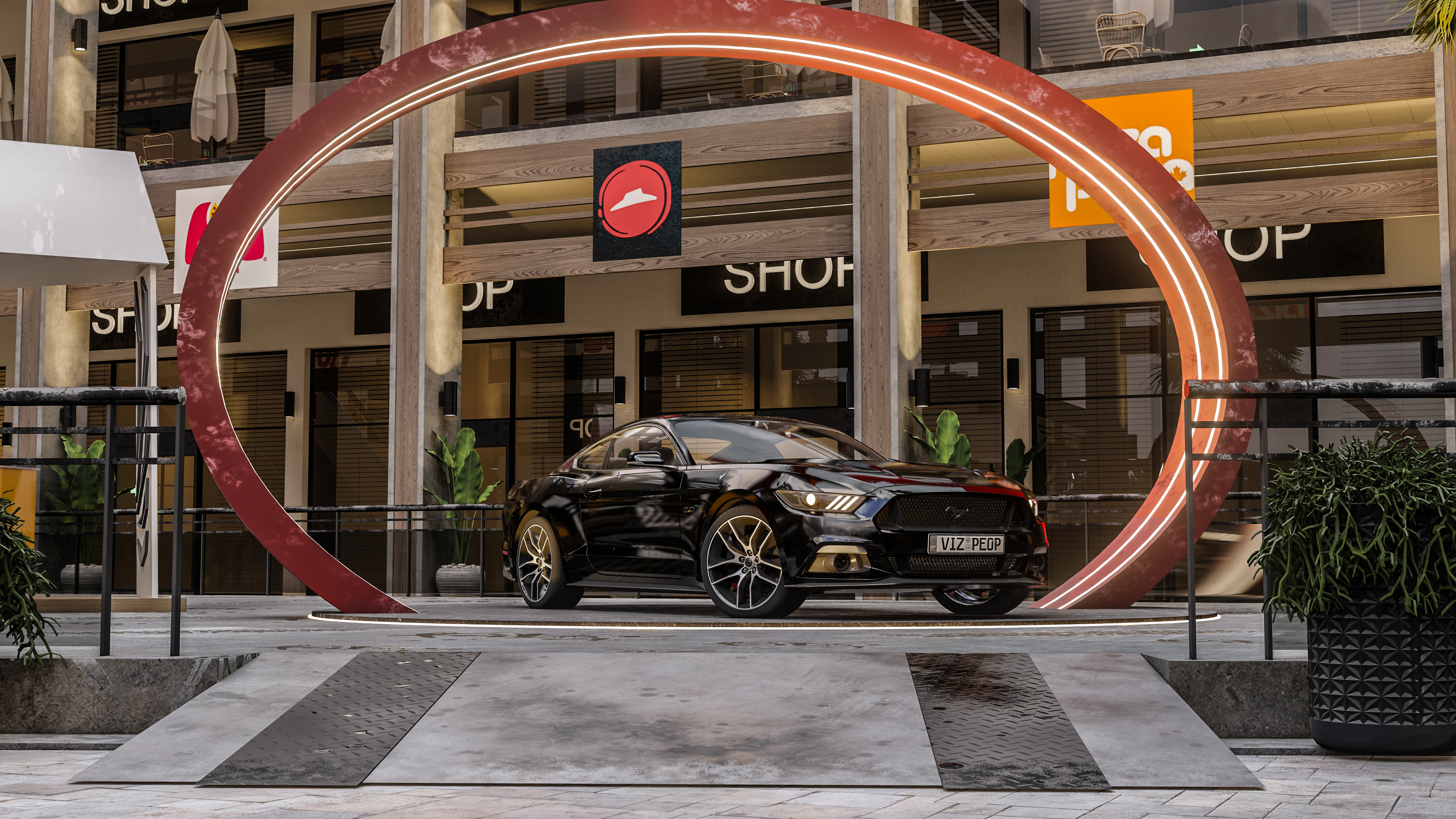 科威特汽车展和开放区购物中心设计丨Castle-11