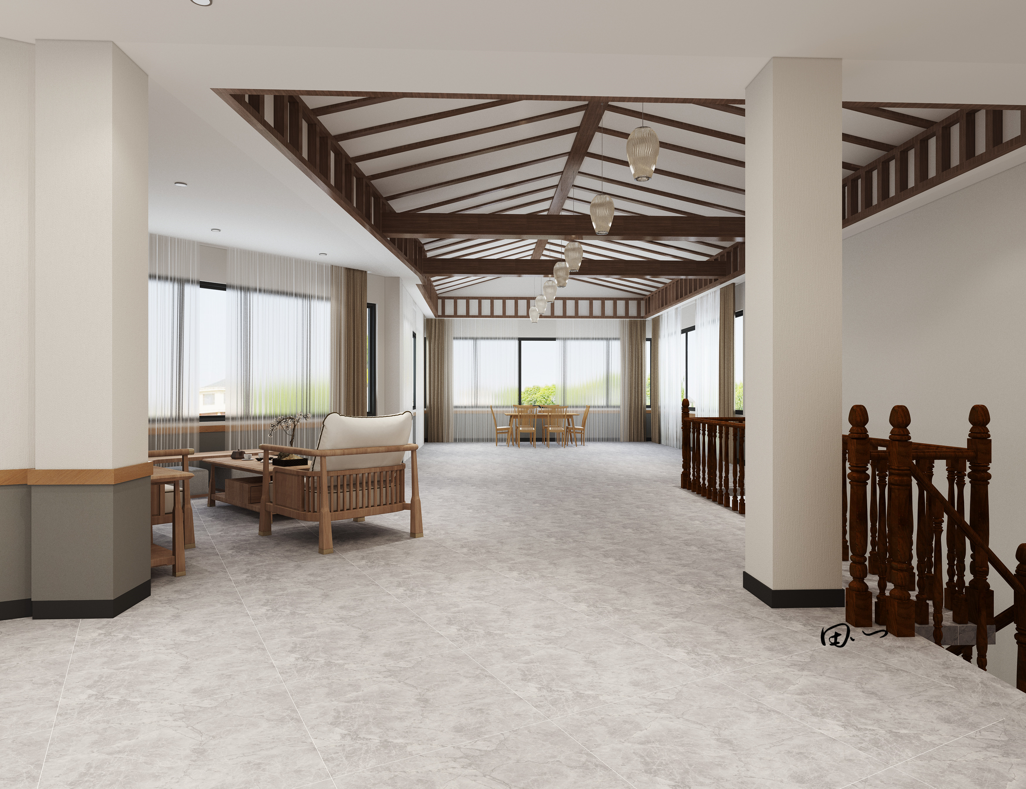 工装——三合山庄*度假酒店-2