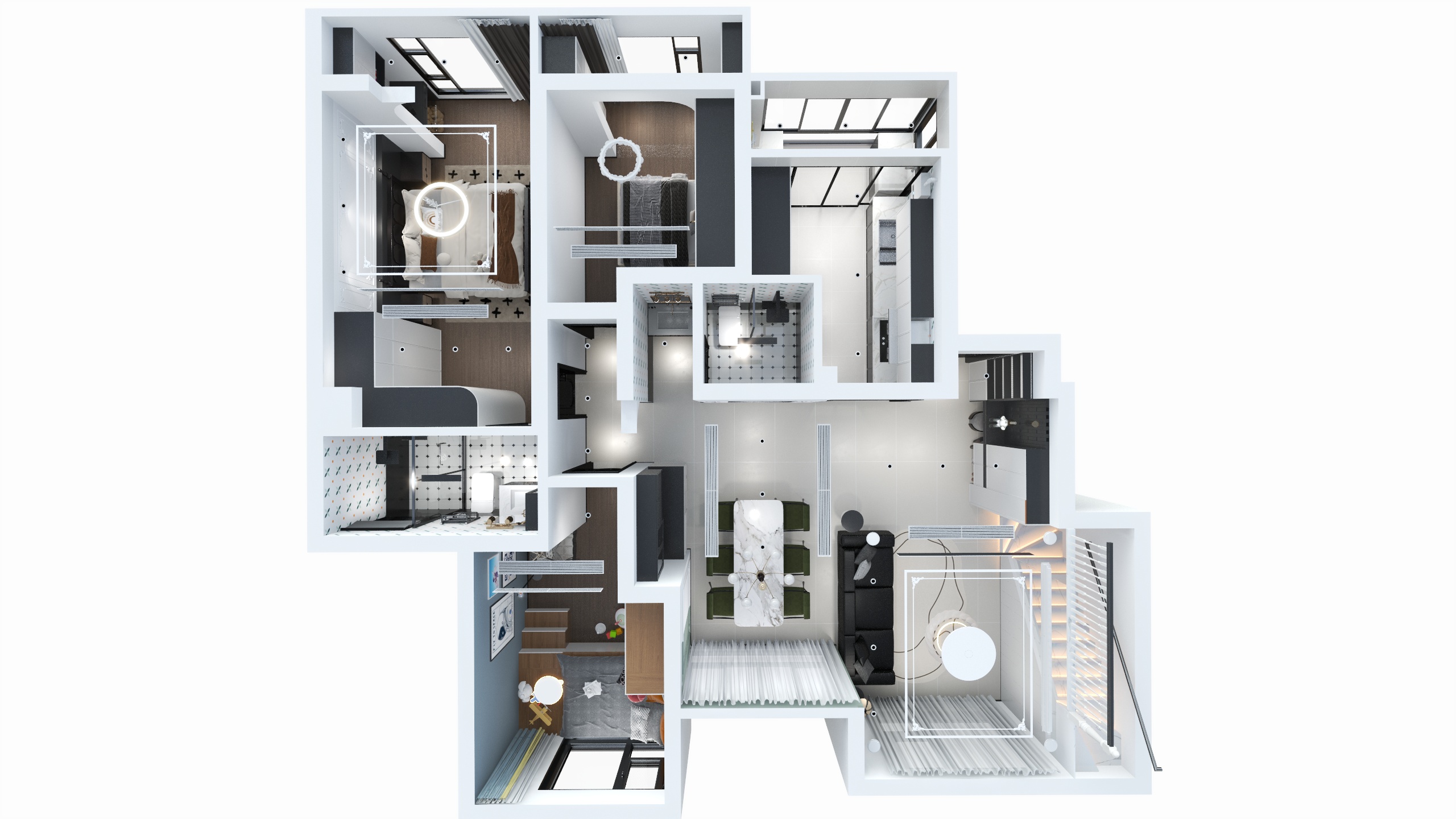 四川成都澳洲湾（225平方简约法式四居室）-0