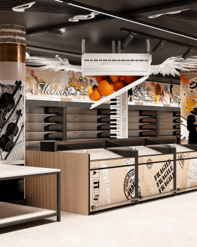 AIWA MARKET 超市室内设计丨乌克兰文尼察丨Julia Vin