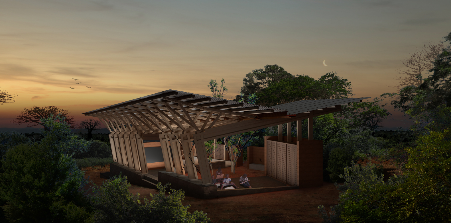 生态莫约教育中心教室与图书馆  稀缺与创意工作室-37