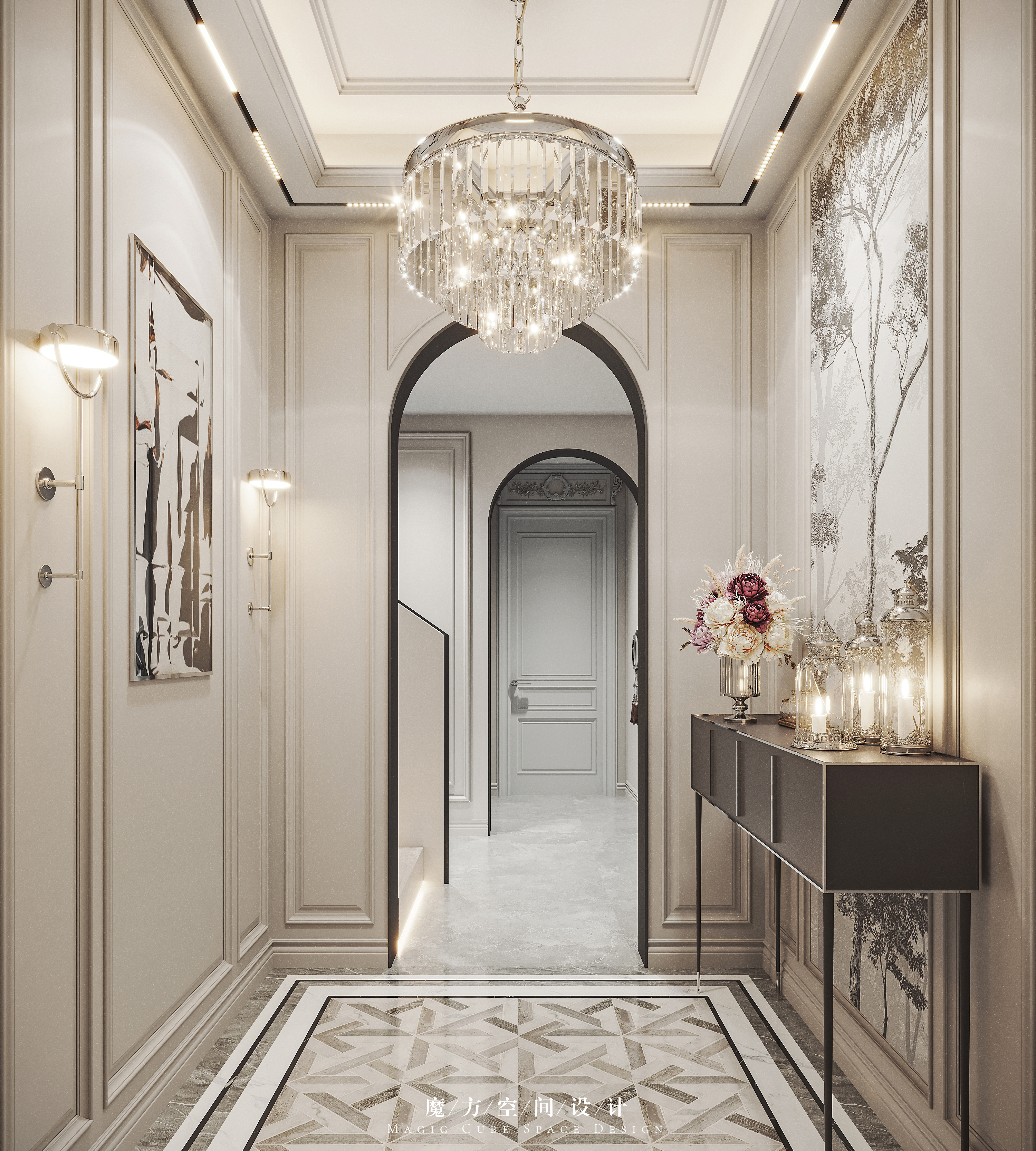 北京•法式复古别墅项目丨中国北京丨魔方空间设计-23