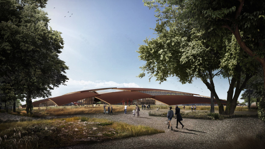 奥斯汀东区大型娱乐区,打造屋顶景观与自给自足能源-0