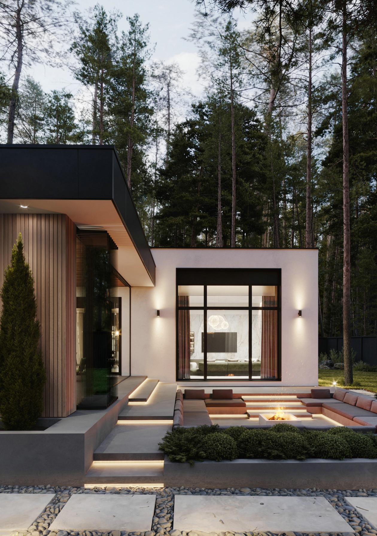 俄罗斯现代风别墅设计-3