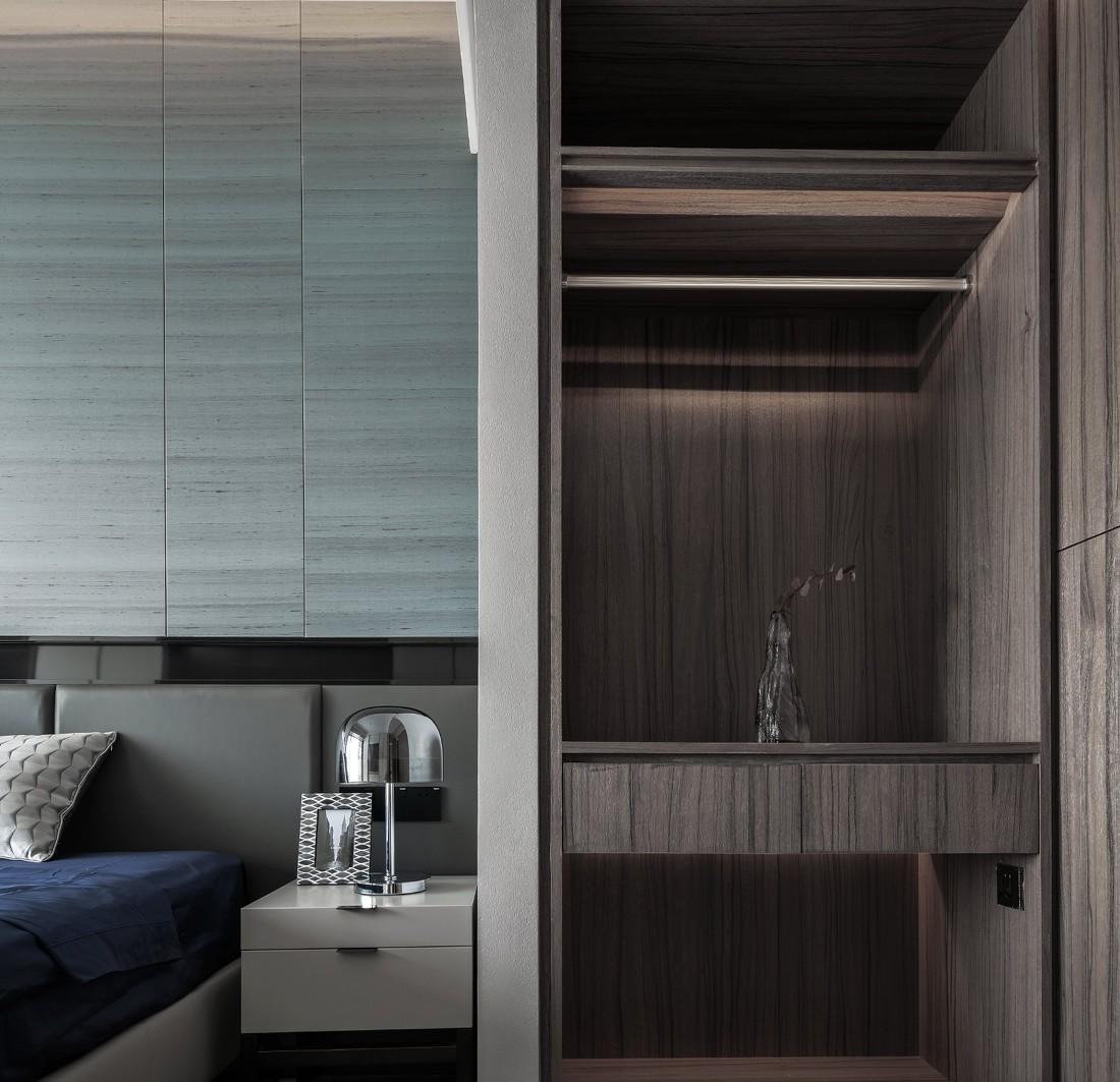 木子仁室内设计 · 简约至美,主卧衣帽间设计-12