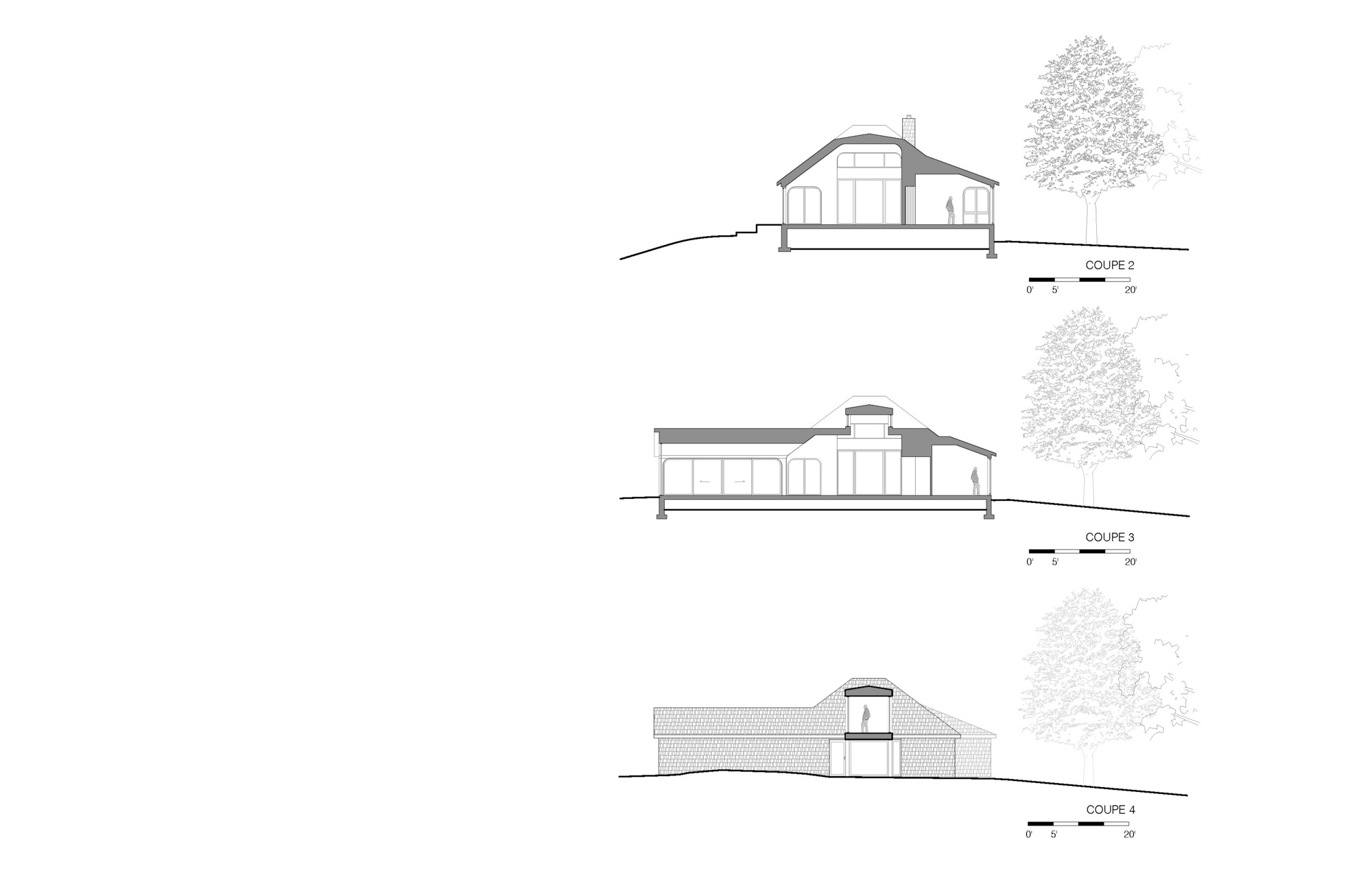 角屋；尖点之屋（注：Pointe在不同语境可能有角、尖端等意思，这里Maison de la Pointe直译为角之屋或尖端之屋，角屋表述相对简洁顺口，尖点之屋更体现原意，可根据具体背景选择） 丨加拿大丨YH2 Architecture-57