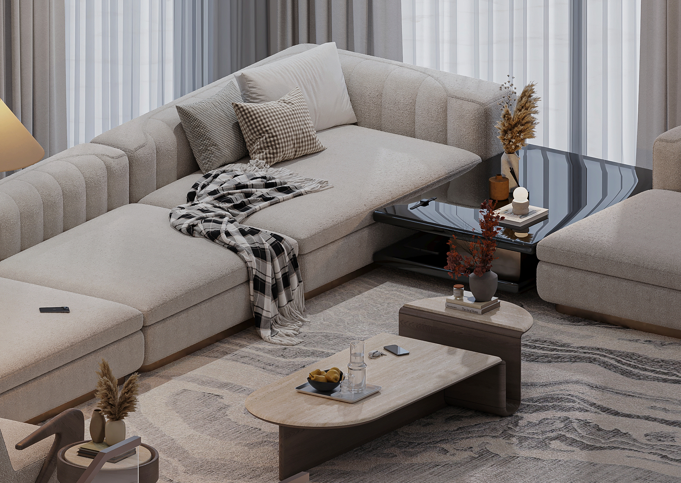 Modern Roof Floor ( Living , Dining , Kitchen )-12