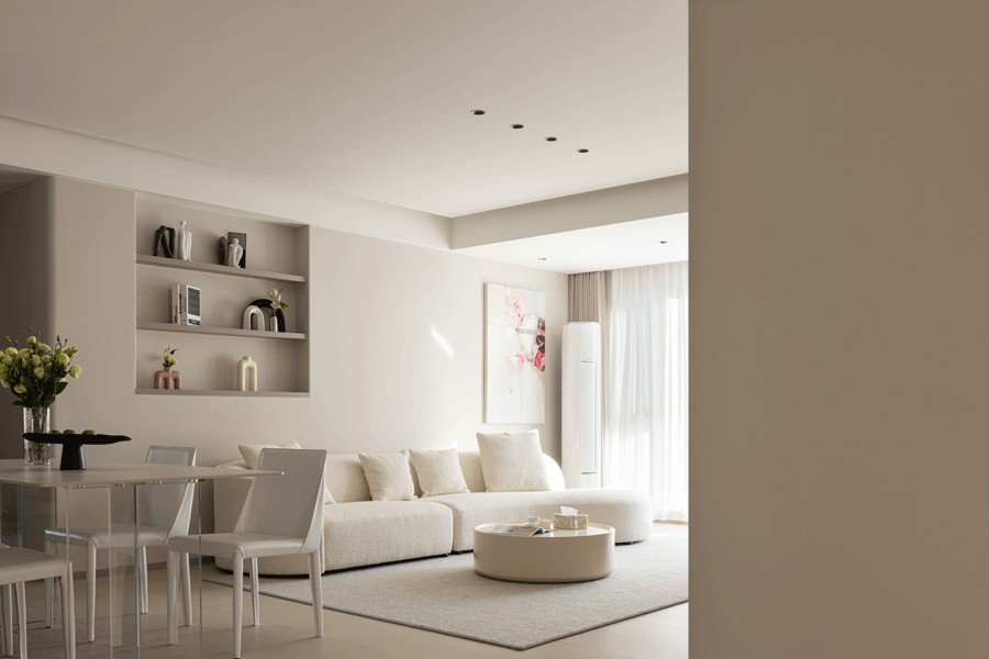 简约纯粹,温馨奶咖色丨中国江西丨东创空间设计-12