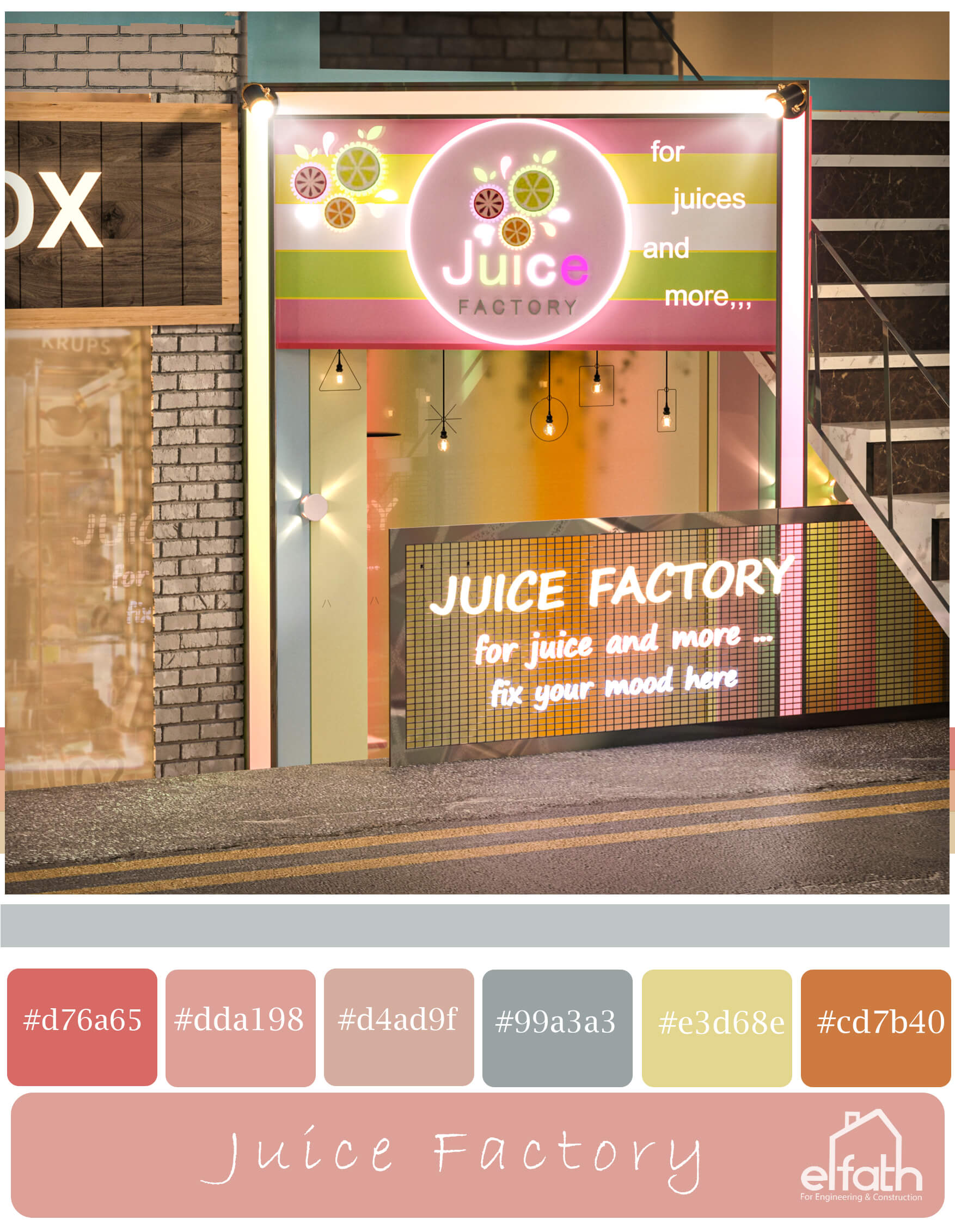 Juice Factory Mood Shop 室内外设计丨埃及丨El Fath Office-5