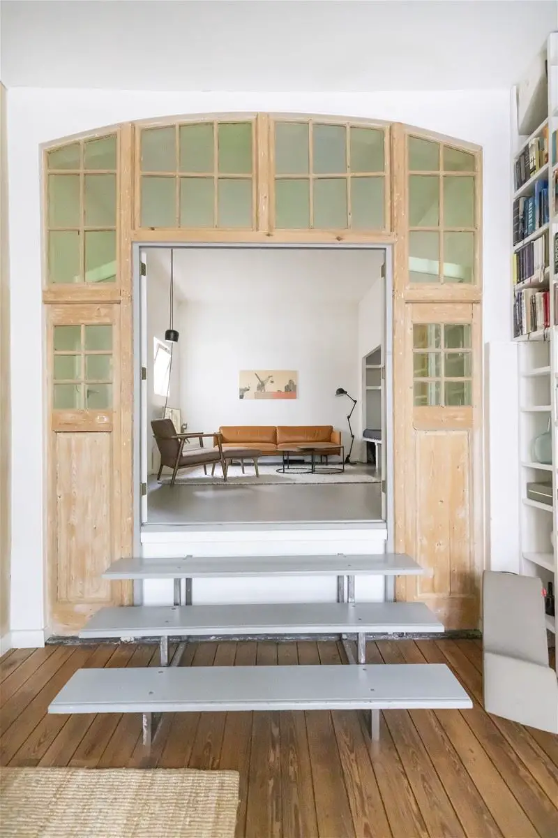 荷兰阿姆斯特丹砖石老楼复式阁楼设计-16