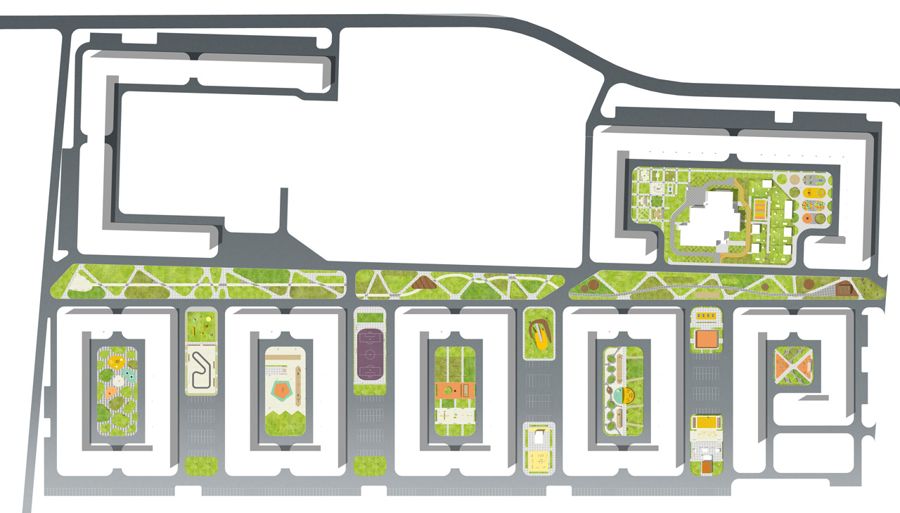 “Новомолоково” 第二阶段舒适级住宅综合体景观设计丨俄罗斯莫斯科丨Megabudka 建筑事务所-27