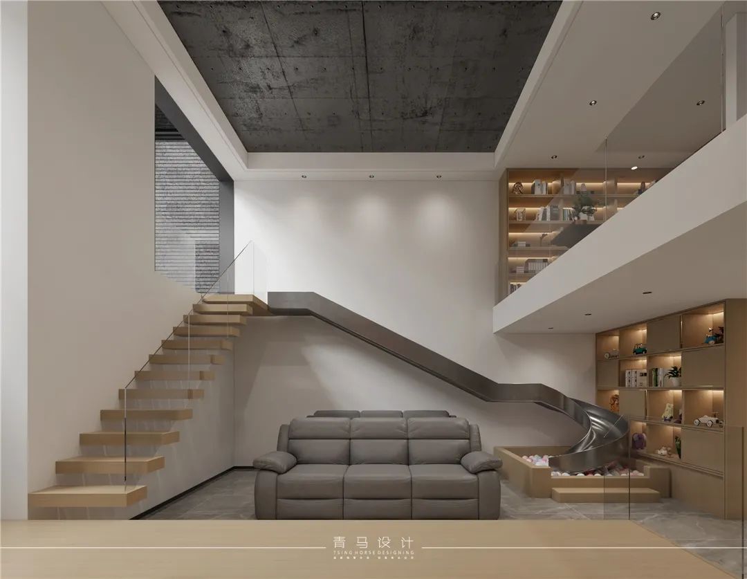 万科高新华府现代新中式底跃别墅丨青马别墅空间设计-67