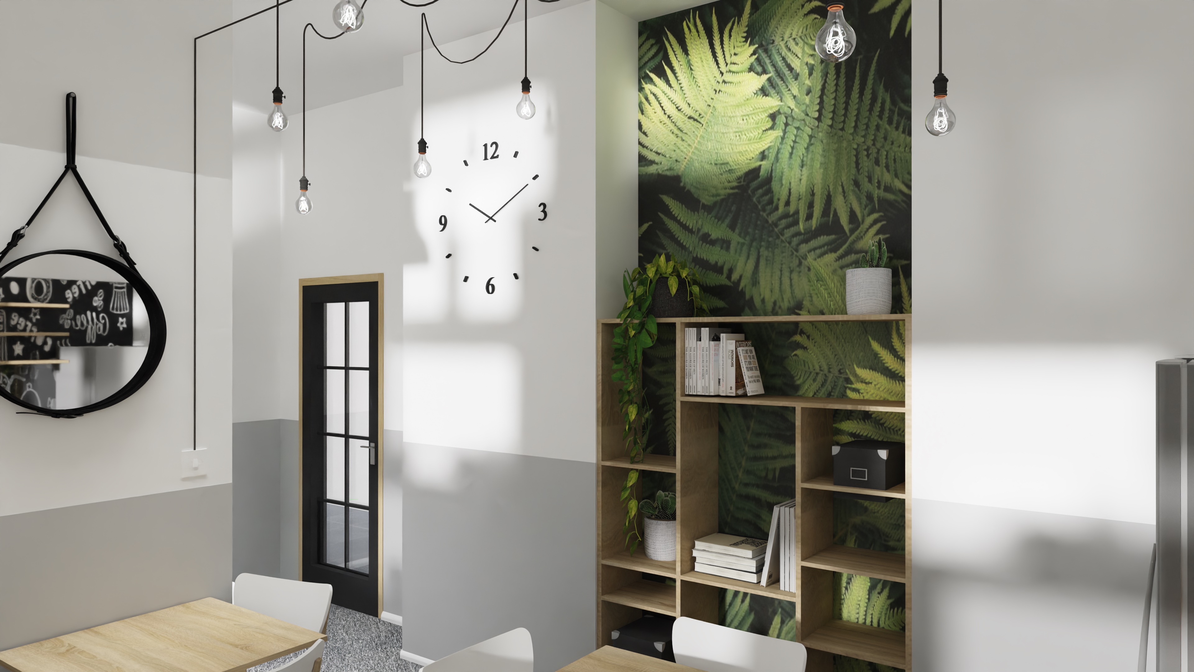 Projekt kuchni połączonej ze strefą chillu-5