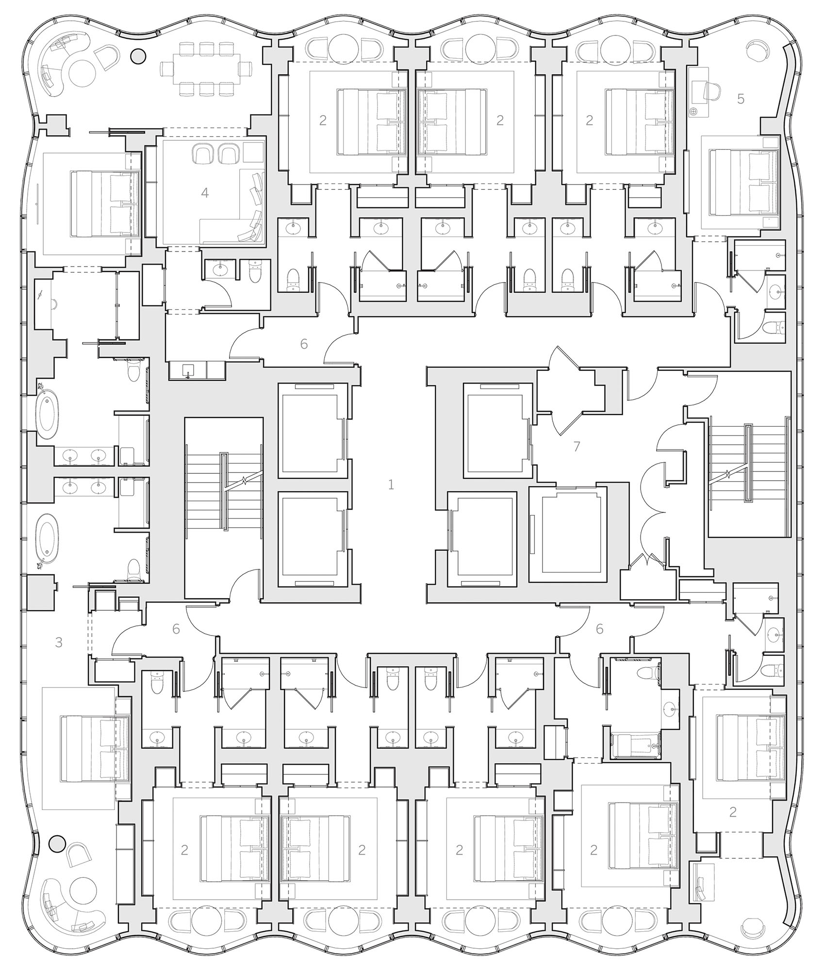 Pendry 曼哈顿西区酒店丨美国丨Skidmore,Owings & Merrill（SOM）-20