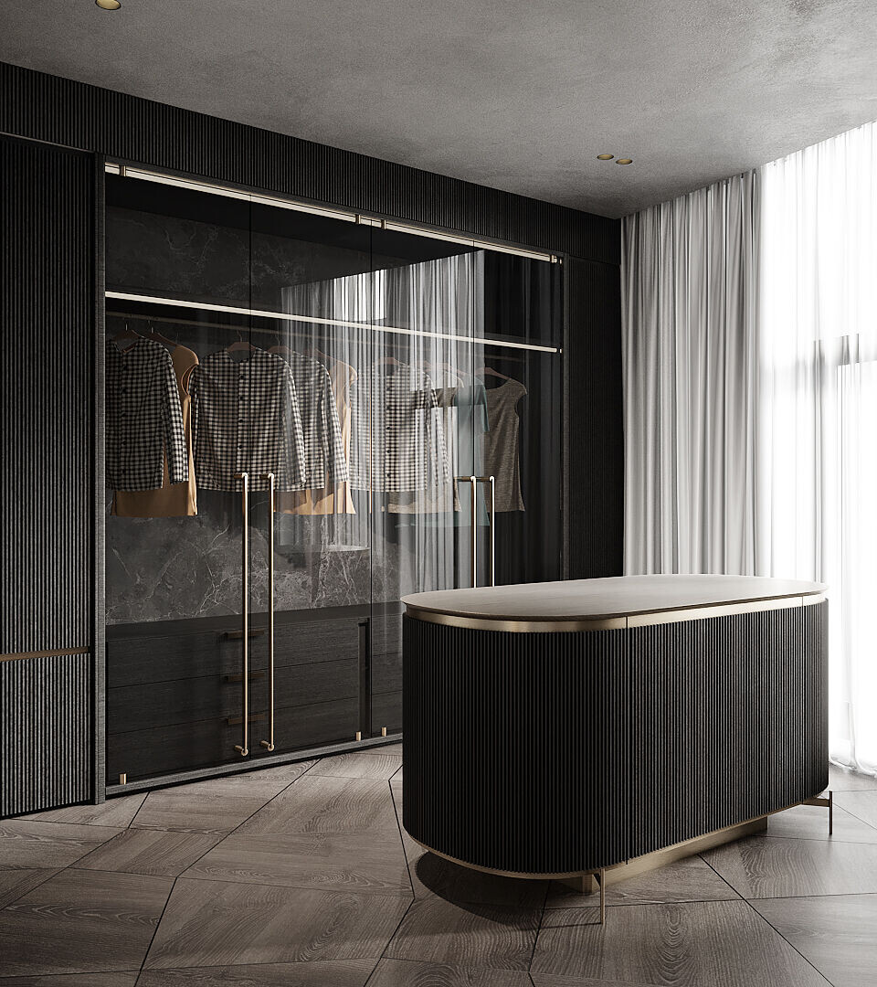 乌克兰极简黑公寓丨乌克兰基辅丨IQOSA-30