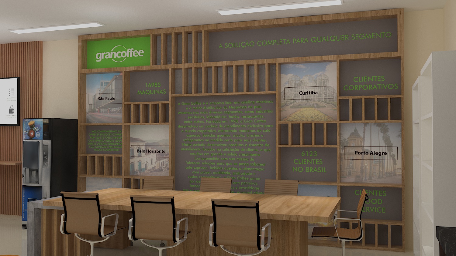Ambientação para showroom Grancoffee-3