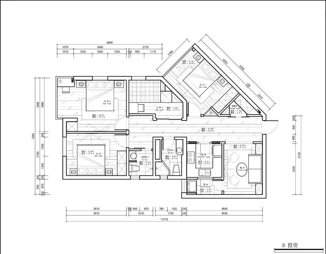 现代风格 85㎡样板房设计 | 精致布局展现生活美学-14