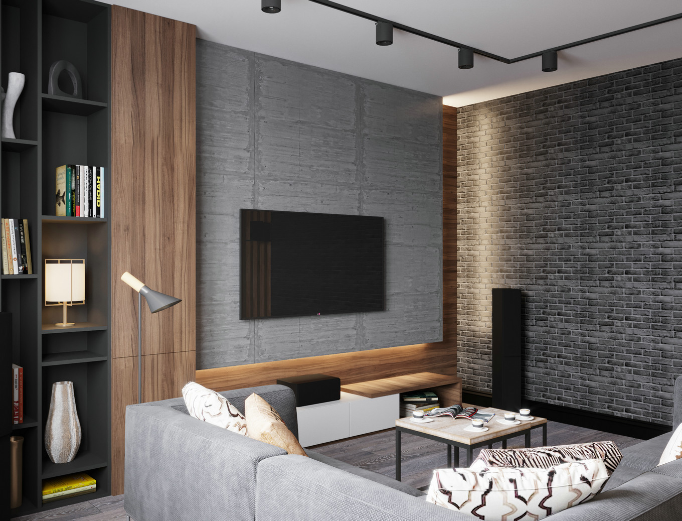 白俄罗斯暗黑系小户型设计 | ДиКинг-4