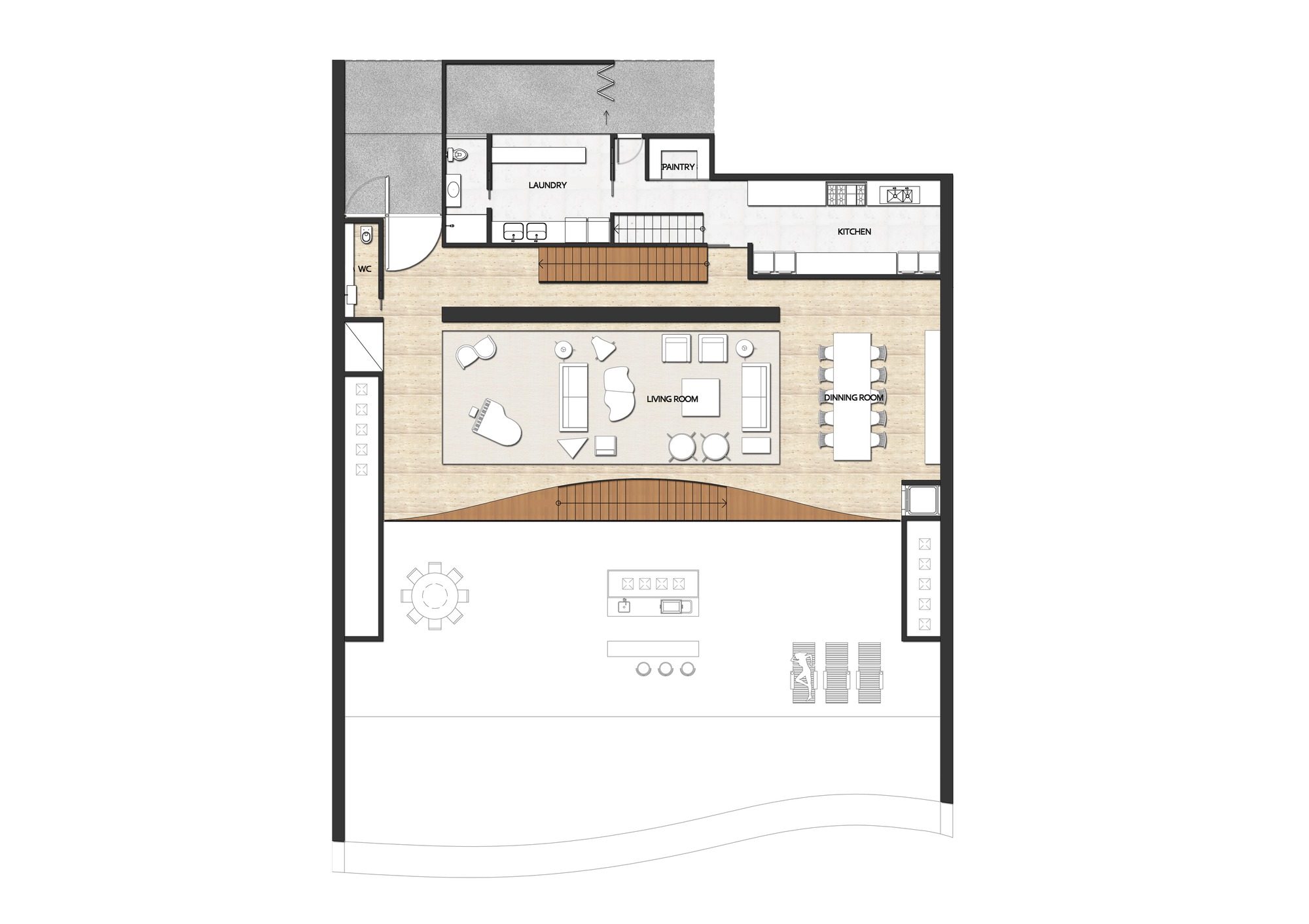 波浪之屋 | 海景别墅的室内设计巅峰之作-38