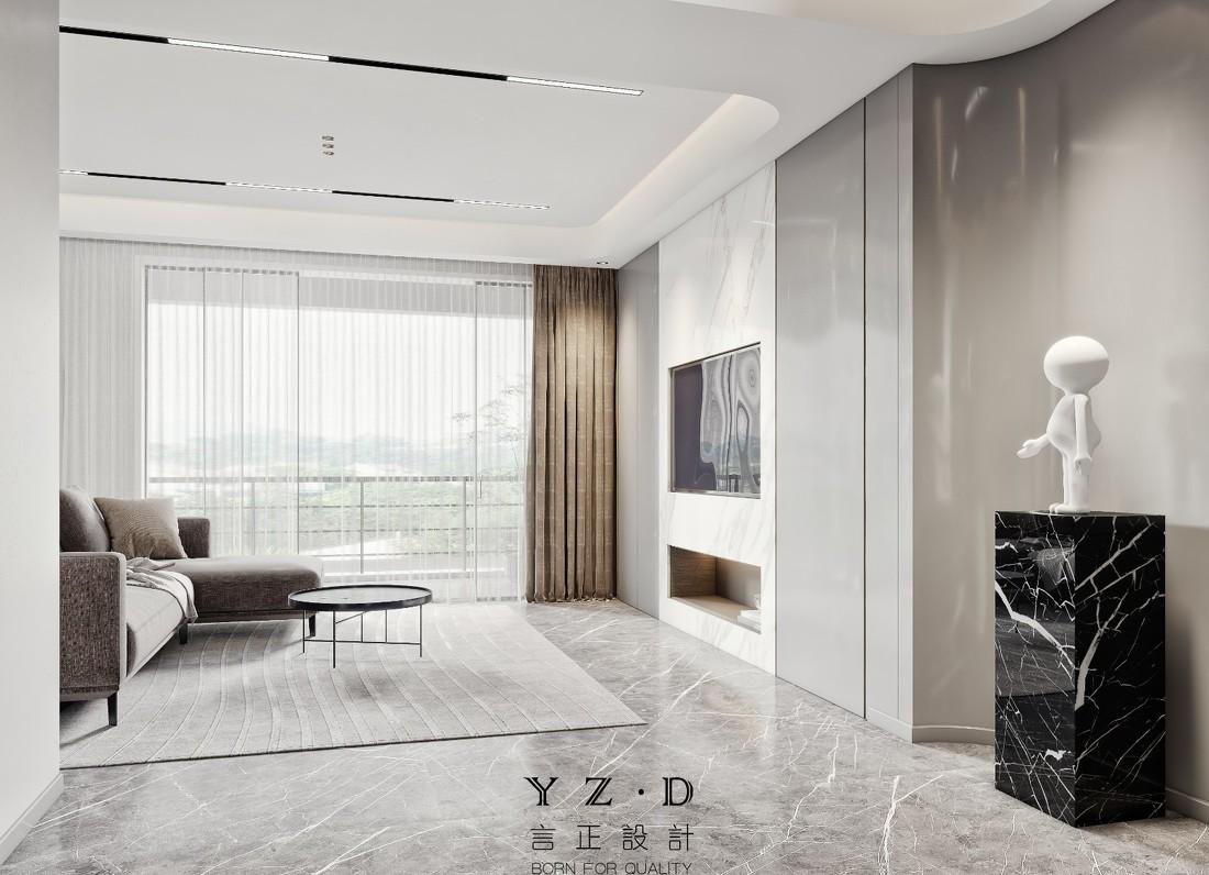 210㎡五室改三室,现代简约风家居设计案例解析-11