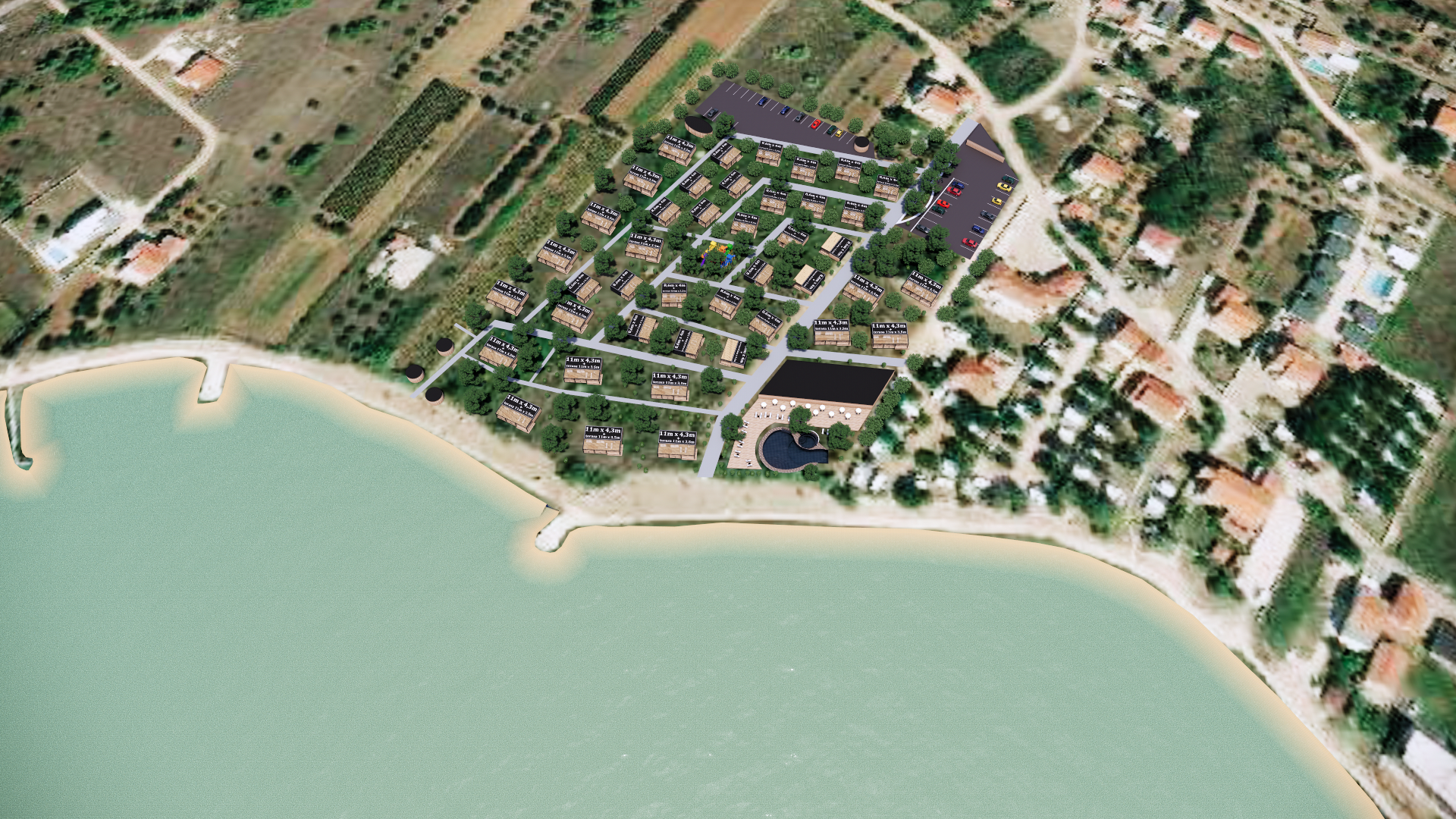 camping site, master plan ,Privlaka , Croatia-4