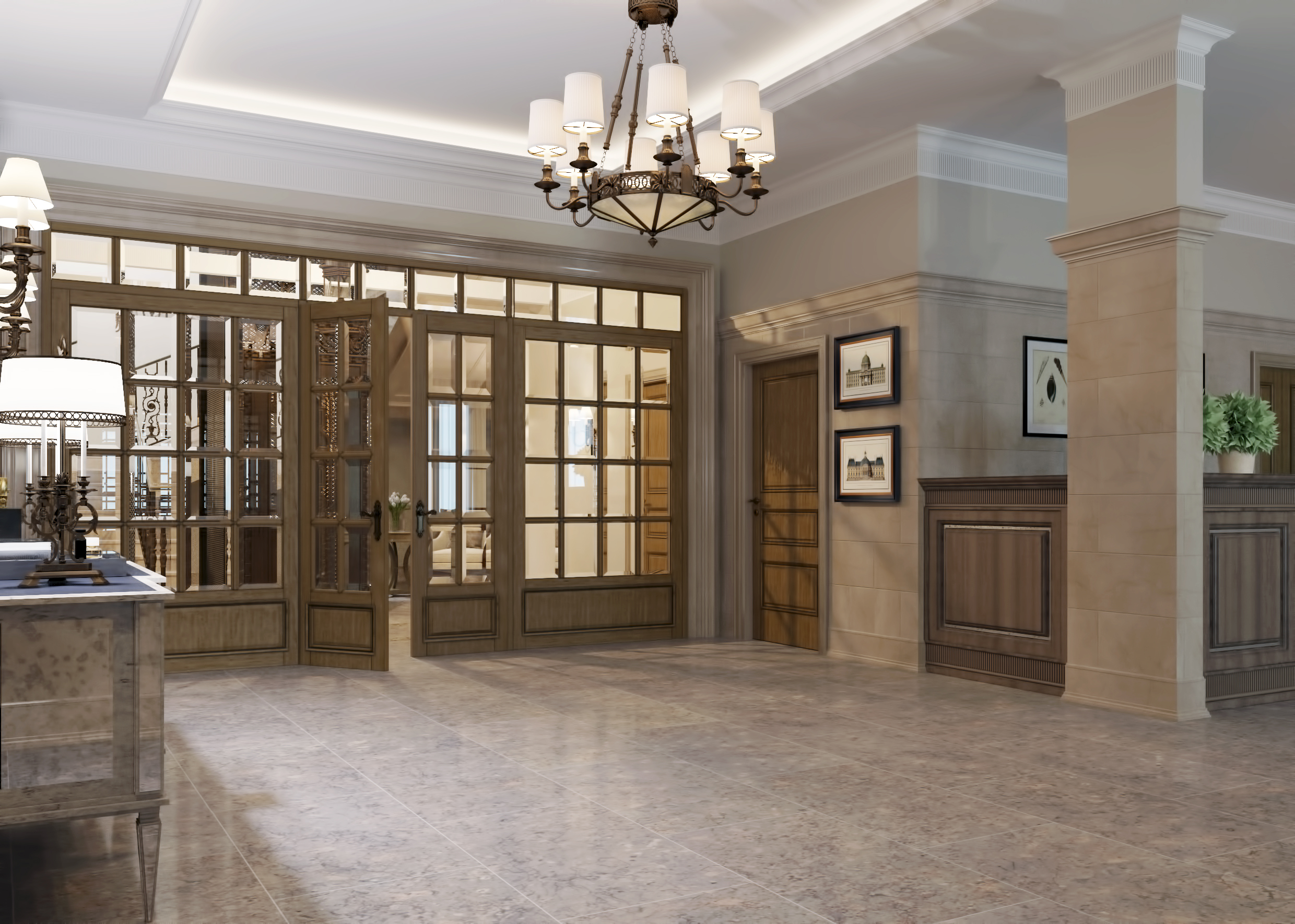 Entry way in Residence, Moscow-6
