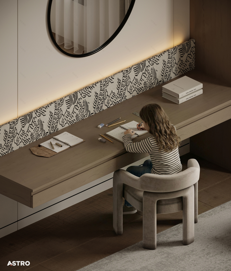 现代卧室设计丨沙特阿拉伯丨Astro Architects-12