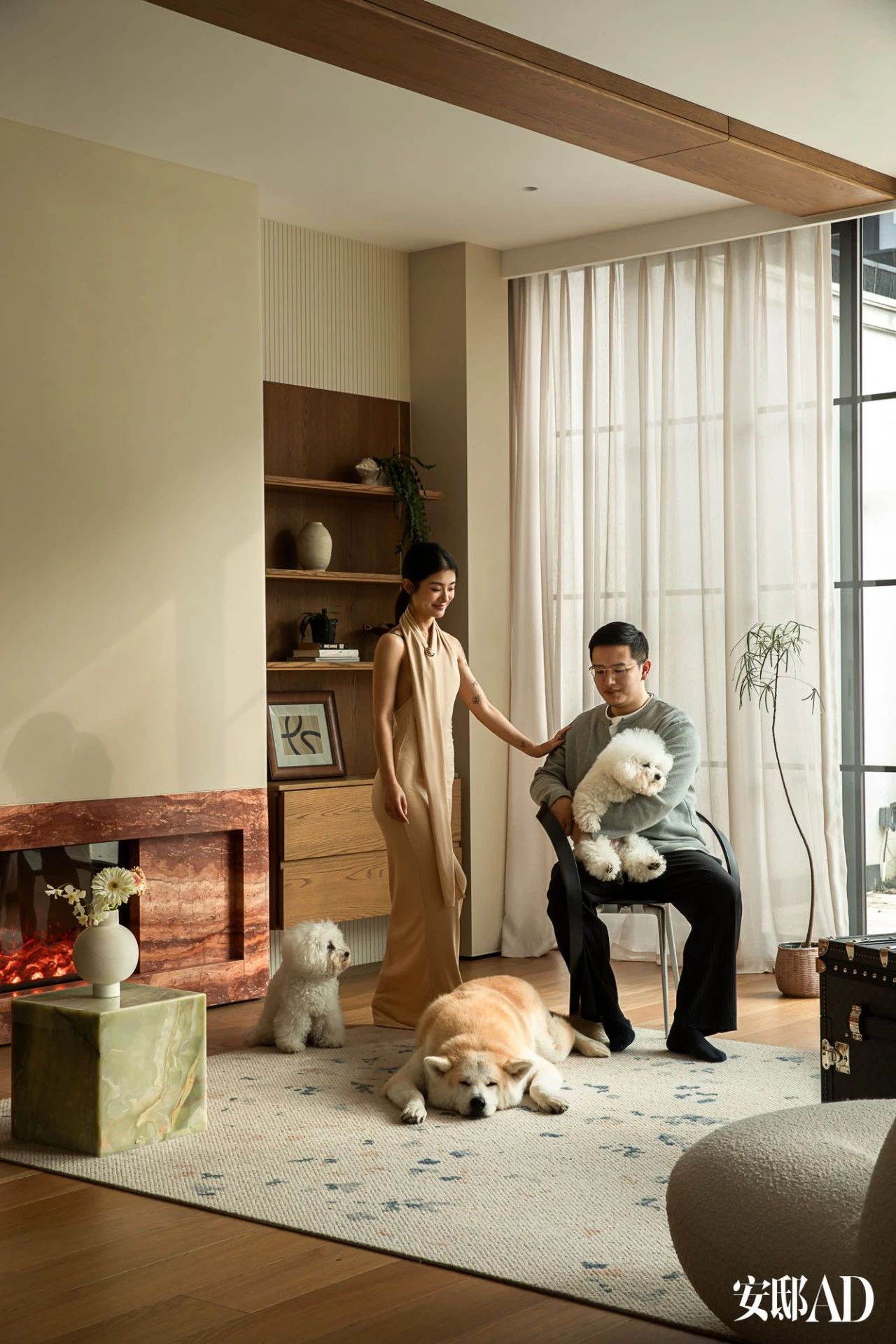 从北京迁居杭州，三犬一猫，6口之家的400平方米乐园-3