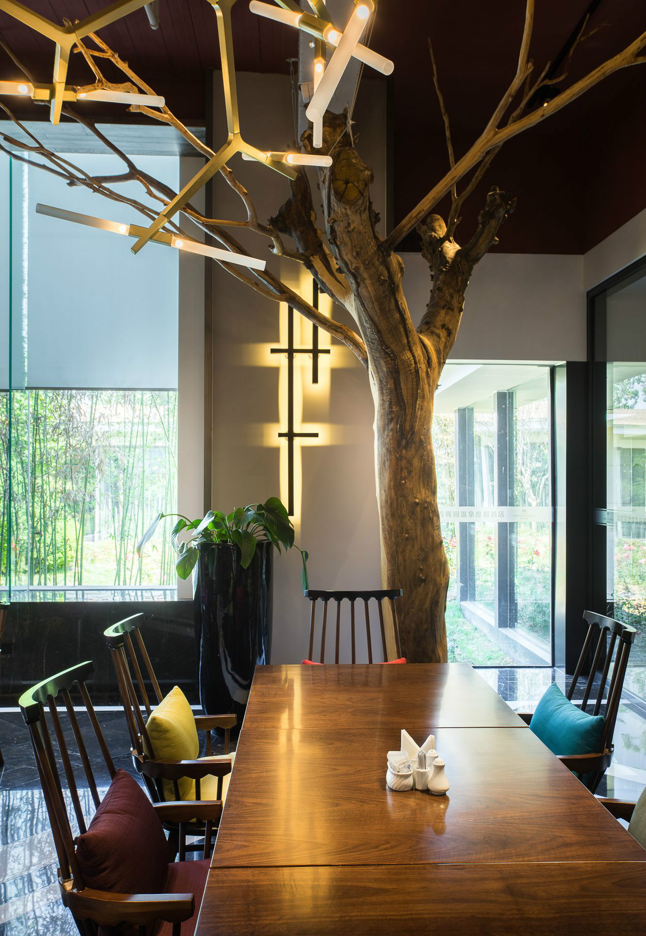 筑土设计  极富艺术感的“树”餐厅-3