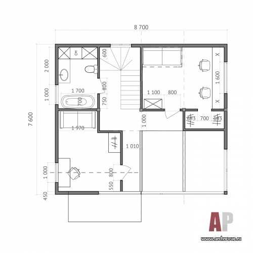 索契家庭度假小住宅室内设计丨俄罗斯丨设计师 Жанна Наволоцкая-49