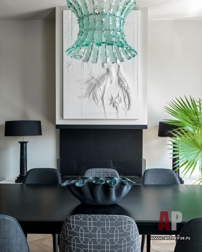 莫斯科带石膏浮雕及定制家具的现代公寓设计丨俄罗斯莫斯科丨Евдокимова Ольга,Зайцева Олеся-23