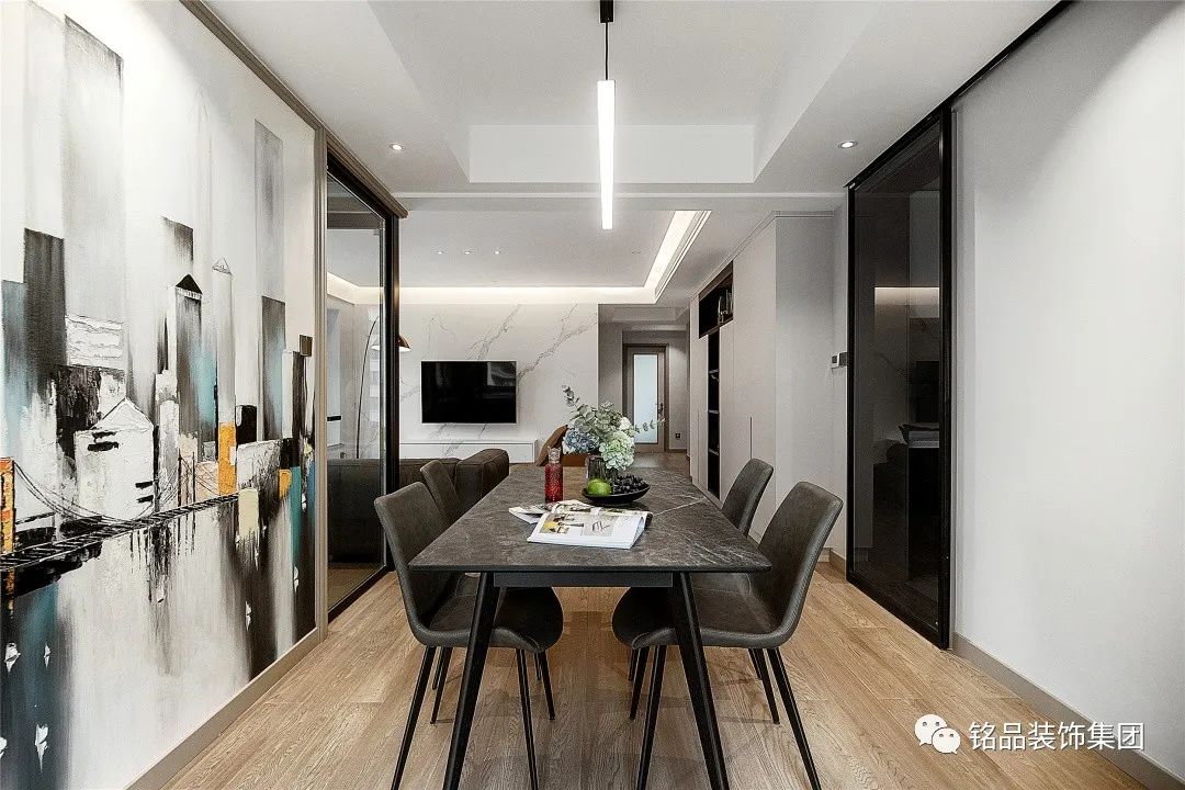 都市精英的简约家居,空间利用与高级感完美融合-17