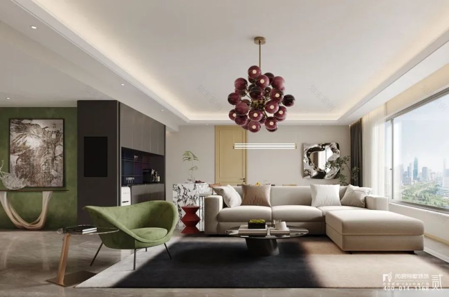 中国府 x 尚层作品 | 90后帅哥独享的178㎡现代大平层,用软装为家注入灵魂!-9