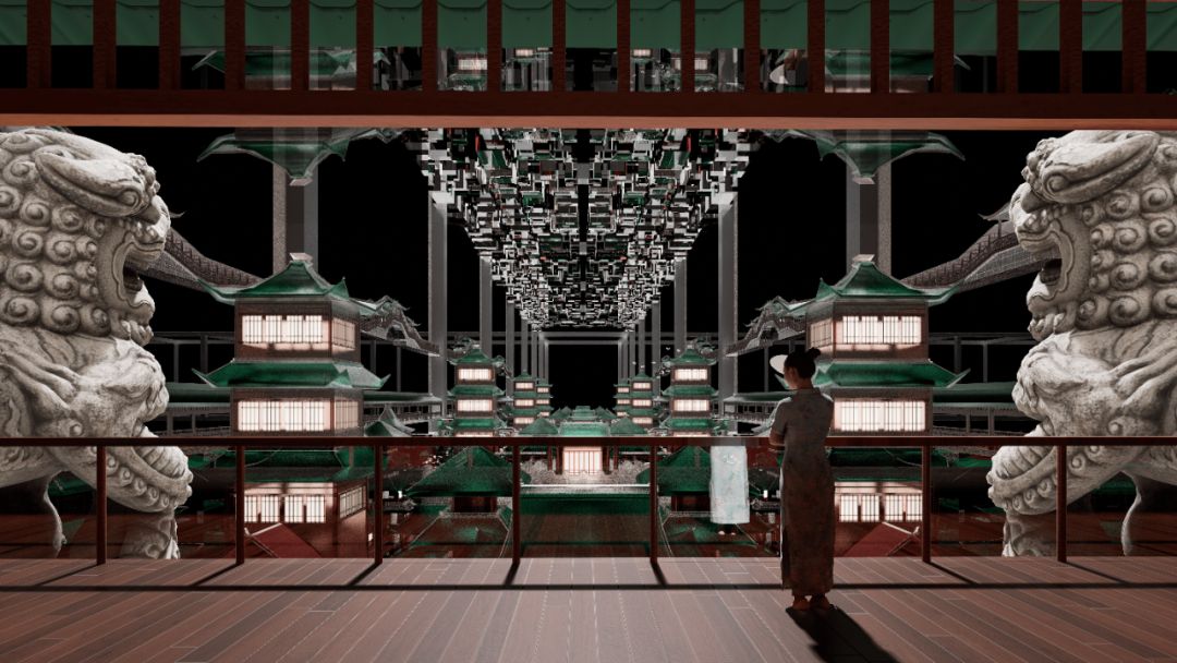 超现实主义！广美优毕以游戏方式打开建筑！“语言景观+声音景观”将宗教步入虚境！超越物理边界的多节点虚拟宗教网络打造沉浸式声光幻境-196