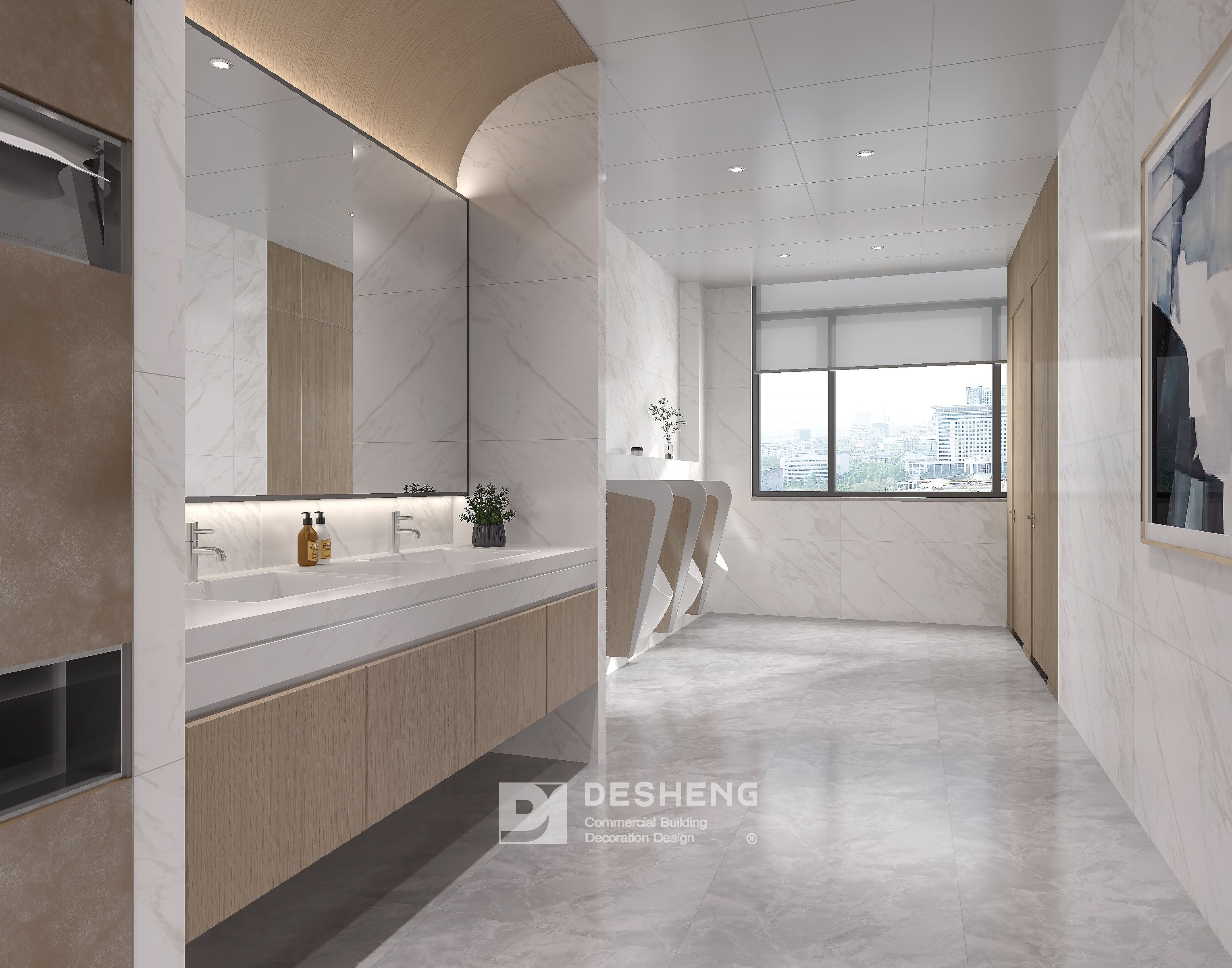 德盛装饰办公室装修案例-朗盈科技-6