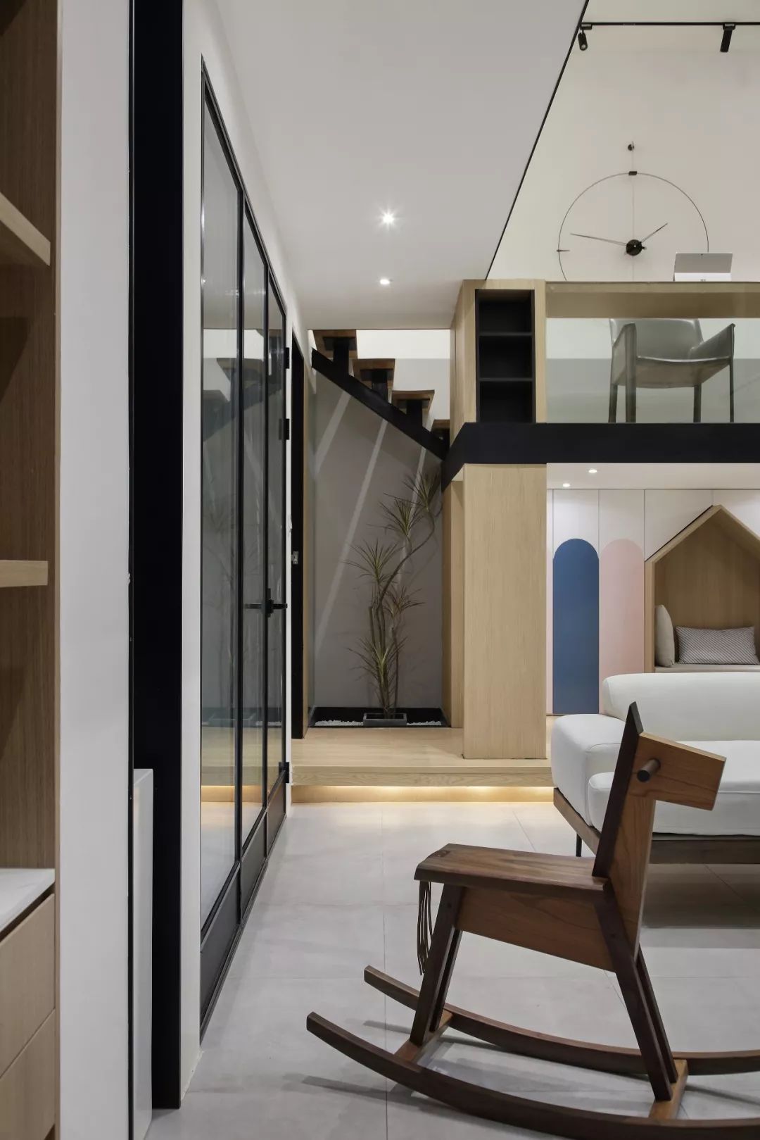 三口之家地下娱乐空间,趣味层高打造多功能生活场所-47