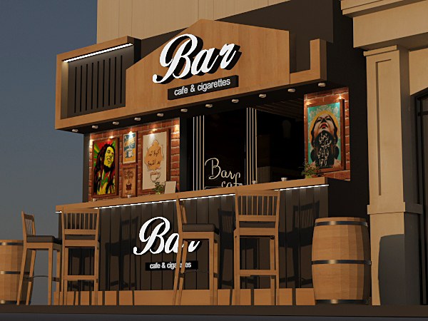 BAR CAFE DESIGN 3D-8