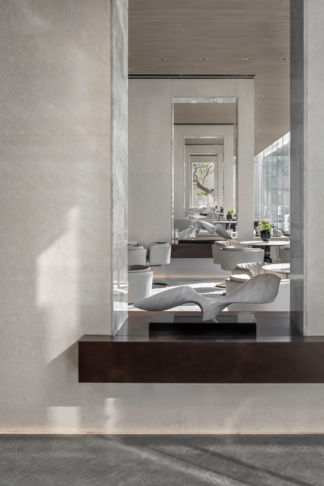   明德设计丨无锡招商雍荣府售楼部  室内设计  丨中国无锡-49