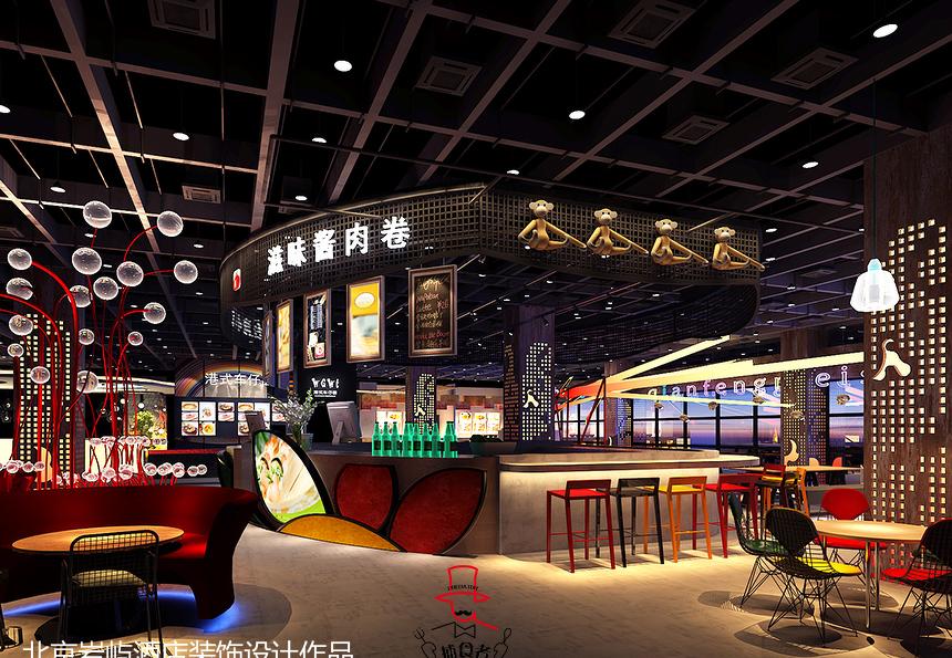 北京捕食者美食广场设计之乾峰美食广场-1
