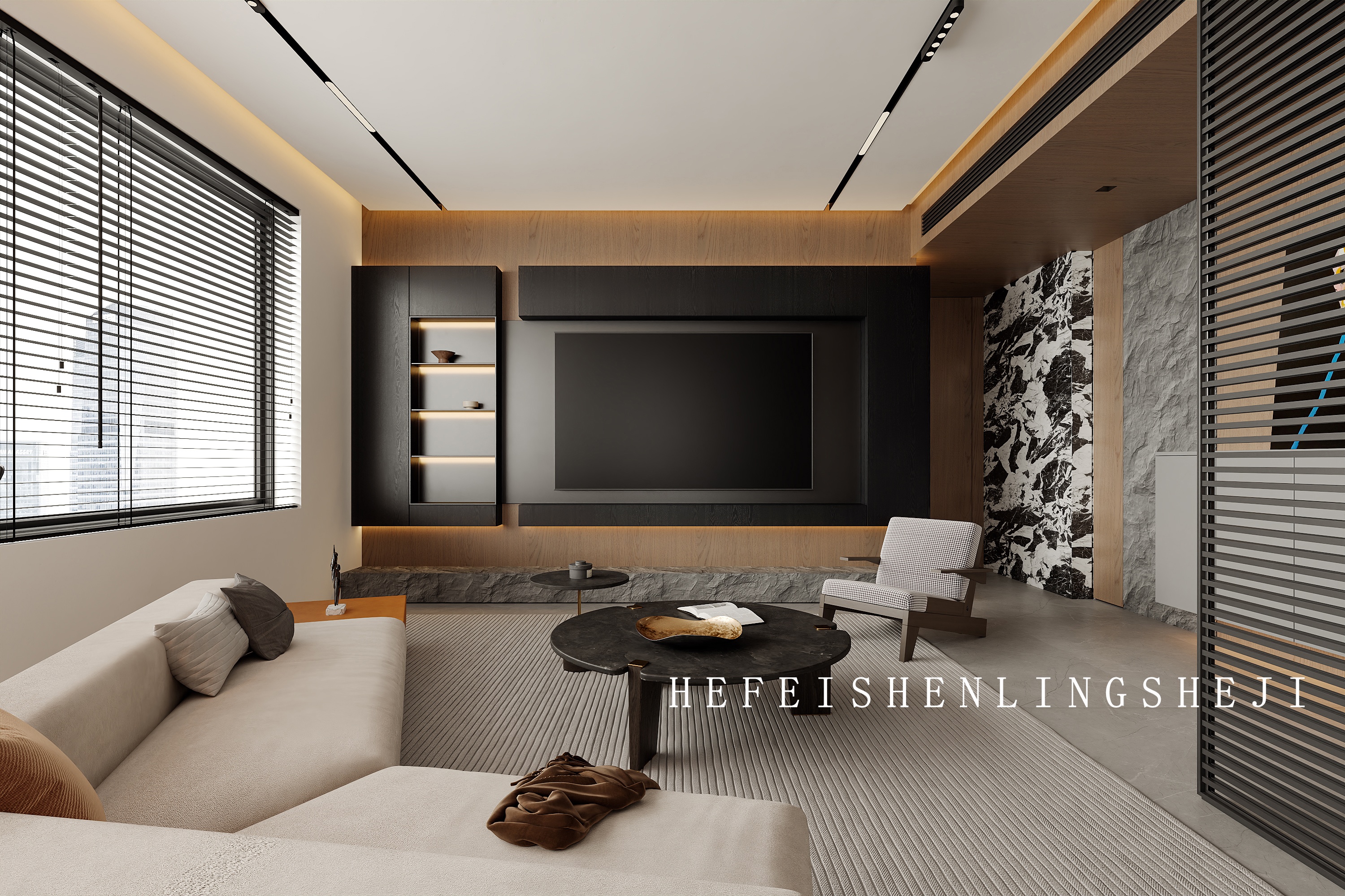 置地栢悦轩 185㎡意式经典大平层设计丨中国合肥丨深零设计-11