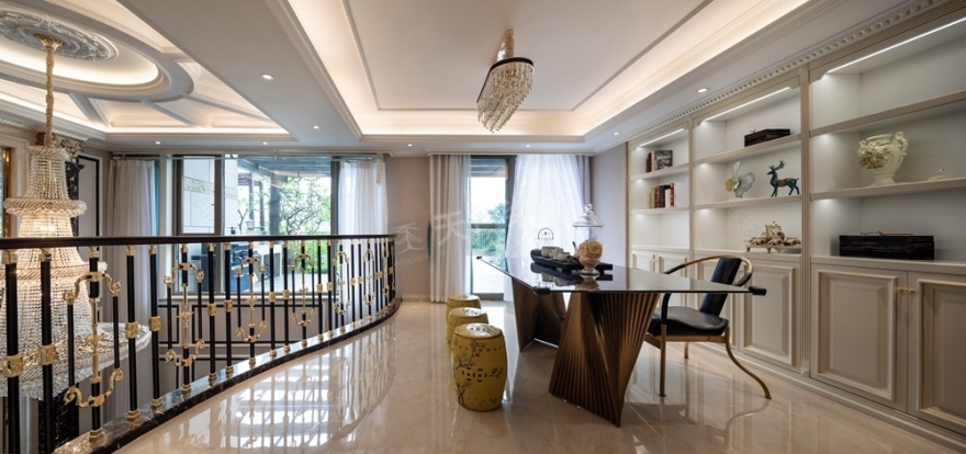 中交漫山法式轻奢联排别墅实景案例丨天古装饰-9