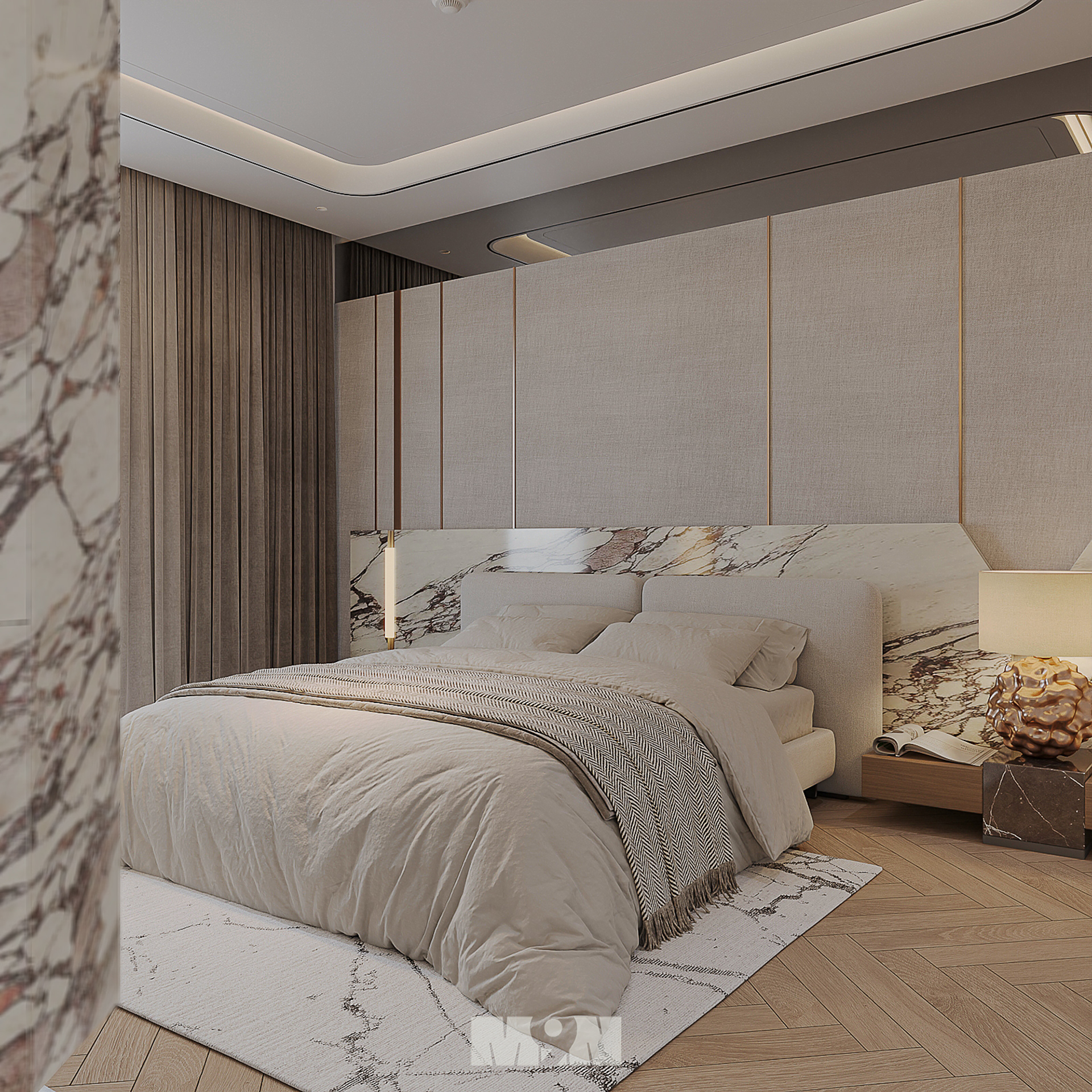 3dsMax· 贵宾主卧场景-8